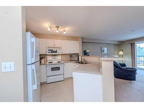 1203-4975 130 Avenue Se, Calgary, AB - Indoor Photo Showing Kitchen With Double Sink