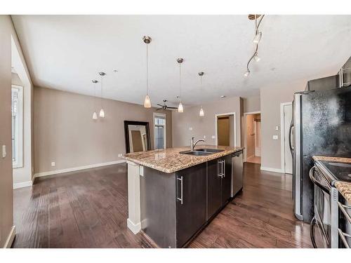 10-2307 14 Street Sw, Calgary, AB - Indoor Photo Showing Kitchen With Double Sink With Upgraded Kitchen