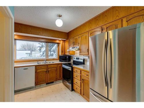 607 Whiteridge Road Ne, Calgary, AB - Indoor Photo Showing Kitchen With Double Sink