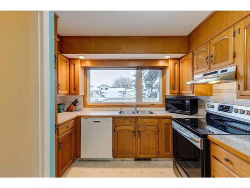 607 Whiteridge Road Ne, Calgary, AB - Indoor Photo Showing Kitchen With Double Sink