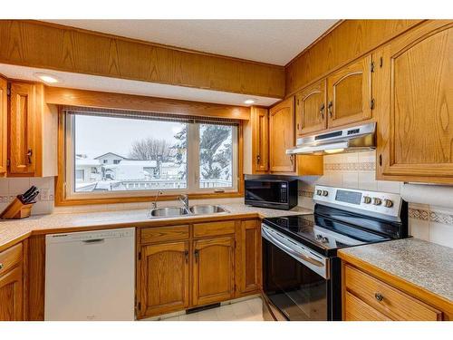 607 Whiteridge Road Ne, Calgary, AB - Indoor Photo Showing Kitchen With Double Sink