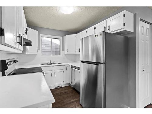 8 Taraglen Road Ne, Calgary, AB - Indoor Photo Showing Kitchen With Double Sink