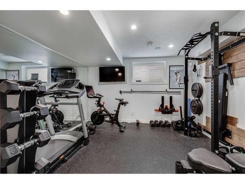 221 Tuscany Estates Rise Nw, Calgary, AB - Indoor Photo Showing Gym Room