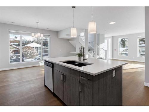 1732 25 Avenue Sw, Calgary, AB - Indoor Photo Showing Kitchen With Double Sink