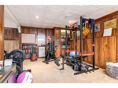 28 Midlawn Place Se, Calgary, AB - Indoor Photo Showing Gym Room