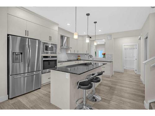 103 Homestead Grove Ne, Calgary, AB - Indoor Photo Showing Kitchen With Upgraded Kitchen