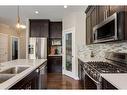 114 Sherwood Mount Nw, Calgary, AB  - Indoor Photo Showing Kitchen With Stainless Steel Kitchen With Double Sink With Upgraded Kitchen 