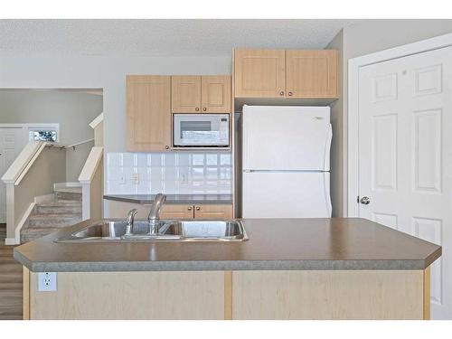 46 Chapman Close Se, Calgary, AB - Indoor Photo Showing Kitchen With Double Sink