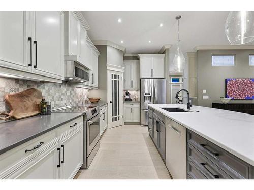 44 Bridle Estates Place Sw, Calgary, AB - Indoor Photo Showing Kitchen With Upgraded Kitchen