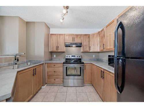 2216-2518 Fish Creek Boulevard Sw, Calgary, AB - Indoor Photo Showing Kitchen With Double Sink