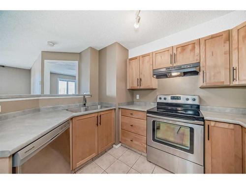 2216-2518 Fish Creek Boulevard Sw, Calgary, AB - Indoor Photo Showing Kitchen With Double Sink