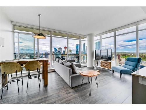 3509-1122 3 Street Se, Calgary, AB - Indoor Photo Showing Living Room