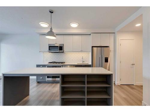 808-327 9A Street Nw, Calgary, AB - Indoor Photo Showing Kitchen With Stainless Steel Kitchen With Upgraded Kitchen