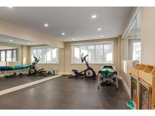 466 Brookside Court, Rural Rocky View County, AB - Indoor Photo Showing Gym Room