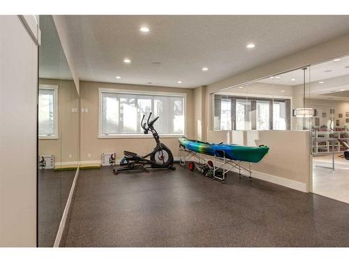 466 Brookside Court, Rural Rocky View County, AB - Indoor Photo Showing Gym Room