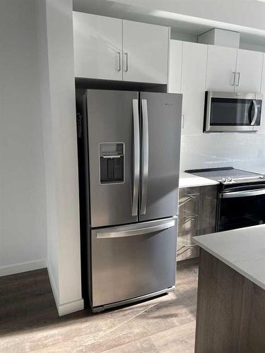 305-137 Red Embers Link Ne, Calgary, AB - Indoor Photo Showing Kitchen With Stainless Steel Kitchen