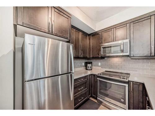 103-300 Auburn Meadows Manor Se, Calgary, AB - Indoor Photo Showing Kitchen With Stainless Steel Kitchen With Upgraded Kitchen