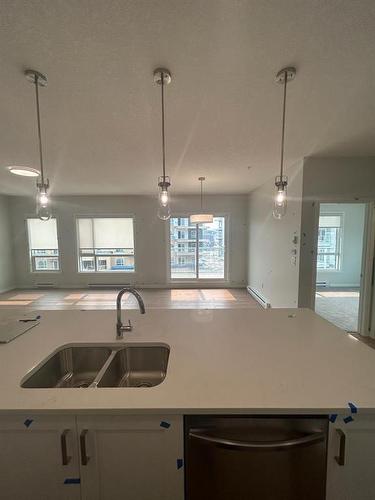 1302-220 Seton Grove, Calgary, AB - Indoor Photo Showing Kitchen With Double Sink