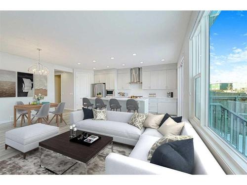 36 Belmont Terrace Sw, Calgary, AB - Indoor Photo Showing Living Room