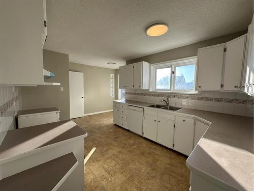 4618 48 Street, Olds, AB - Indoor Photo Showing Kitchen With Double Sink