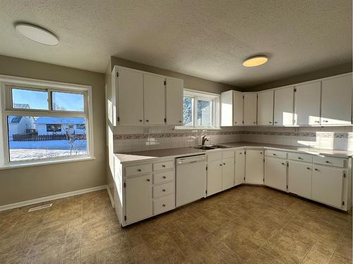 4618 48 Street, Olds, AB - Indoor Photo Showing Kitchen With Double Sink