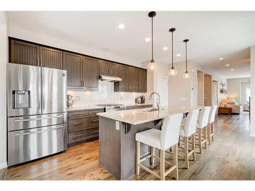 17 Marquis Heights Se, Calgary, AB - Indoor Photo Showing Kitchen With Upgraded Kitchen