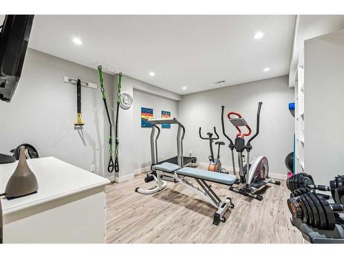 5131 Baines Road Nw, Calgary, AB - Indoor Photo Showing Gym Room