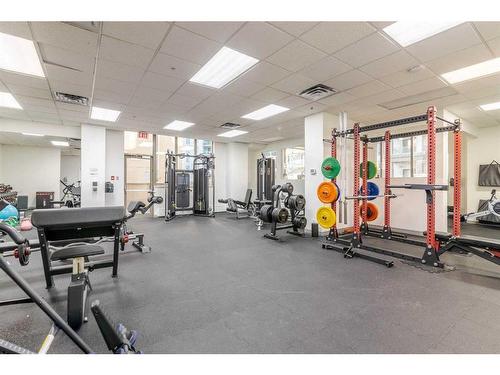 901-683 10 Street Sw, Calgary, AB - Indoor Photo Showing Gym Room