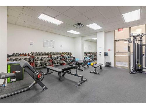 901-683 10 Street Sw, Calgary, AB - Indoor Photo Showing Gym Room