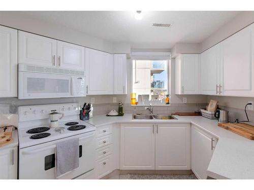 901-683 10 Street Sw, Calgary, AB - Indoor Photo Showing Kitchen With Double Sink