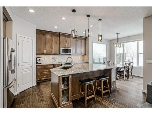 116 Auburn Glen Heights Se, Calgary, AB - Indoor Photo Showing Kitchen With Upgraded Kitchen