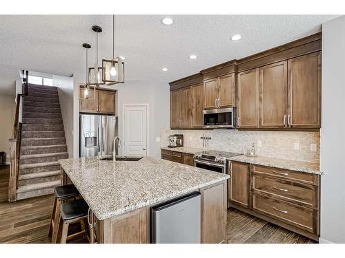 116 Auburn Glen Heights Se, Calgary, AB - Indoor Photo Showing Kitchen With Upgraded Kitchen