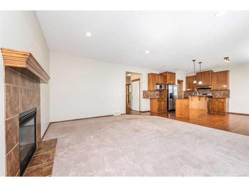 126 Panamount Street Nw, Calgary, AB - Indoor With Fireplace