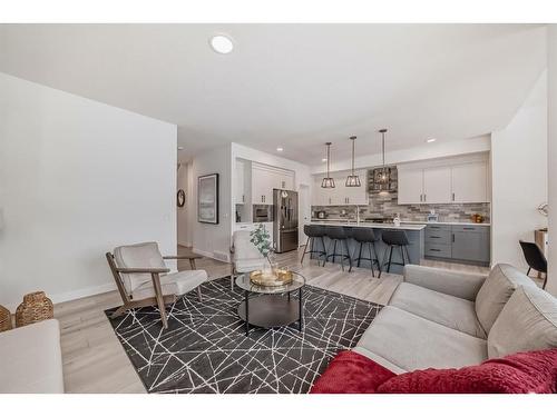 166 Creekstone Way Sw, Calgary, AB - Indoor Photo Showing Living Room