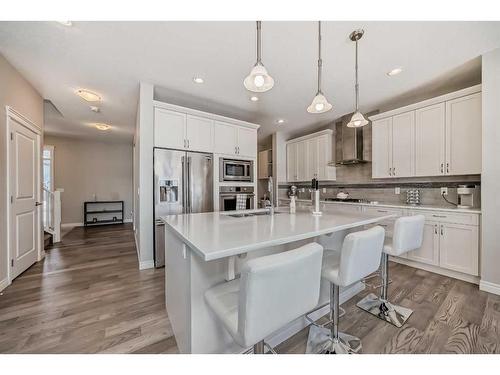 35 Legacy Link Se, Calgary, AB - Indoor Photo Showing Kitchen With Upgraded Kitchen