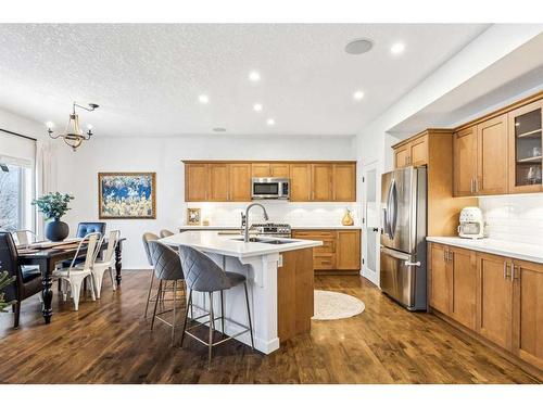 117 Drake Landing View, Okotoks, AB - Indoor Photo Showing Kitchen With Stainless Steel Kitchen