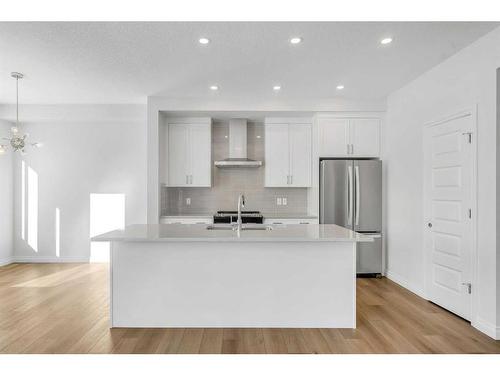 59 Belvedere Green Se, Calgary, AB - Indoor Photo Showing Kitchen With Stainless Steel Kitchen With Upgraded Kitchen