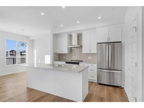 59 Belvedere Green Se, Calgary, AB - Indoor Photo Showing Kitchen With Stainless Steel Kitchen With Upgraded Kitchen