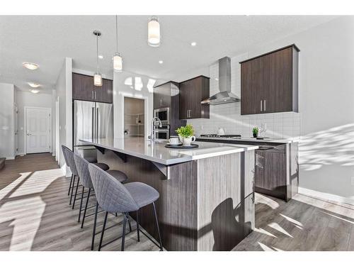 179 Wolf River Drive, Calgary, AB - Indoor Photo Showing Kitchen With Upgraded Kitchen