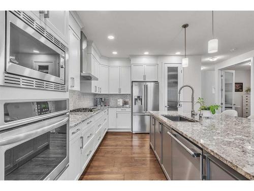 16 Masters Way Se, Calgary, AB - Indoor Photo Showing Kitchen With Upgraded Kitchen