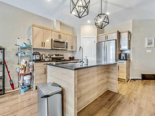 1-75 Aquitania Circle West, Lethbridge, AB - Indoor Photo Showing Kitchen With Stainless Steel Kitchen