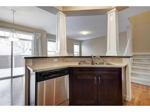 75 Cranleigh Heath Se, Calgary, AB - Indoor Photo Showing Kitchen With Double Sink