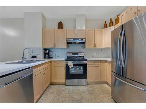 5503-111 Tarawood Lane Ne, Calgary, AB - Indoor Photo Showing Kitchen With Double Sink