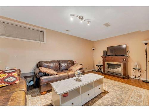 5503-111 Tarawood Lane Ne, Calgary, AB - Indoor Photo Showing Living Room With Fireplace