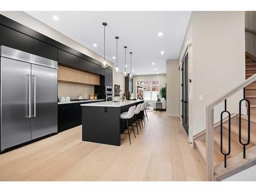 161 Heston Street Nw, Calgary, AB - Indoor Photo Showing Kitchen With Upgraded Kitchen