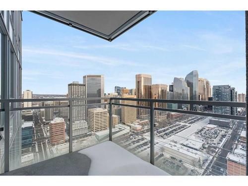 3107-901 10 Avenue Sw, Calgary, AB - Outdoor With Balcony With View