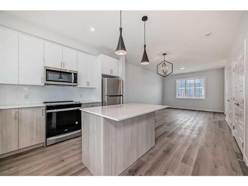 334 Ambleton Street Nw, Calgary, AB - Indoor Photo Showing Kitchen With Stainless Steel Kitchen With Upgraded Kitchen