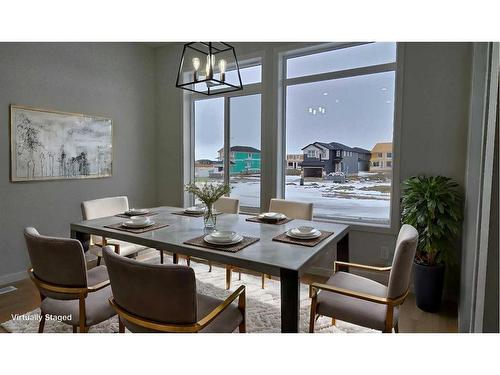 374 Corner Glen Way Ne, Calgary, AB - Indoor Photo Showing Dining Room