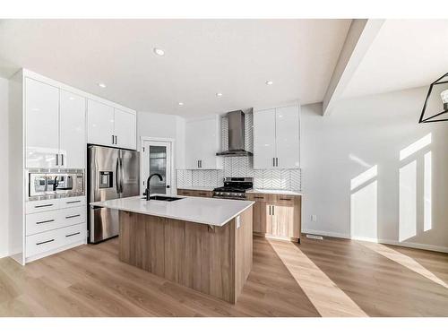 374 Corner Glen Way Ne, Calgary, AB - Indoor Photo Showing Kitchen With Upgraded Kitchen