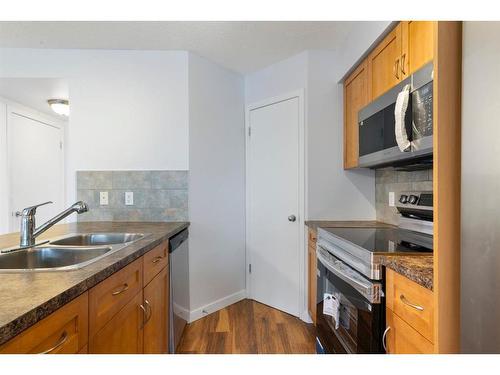 217 Mckenzie Towne Lane Se, Calgary, AB - Indoor Photo Showing Kitchen With Double Sink